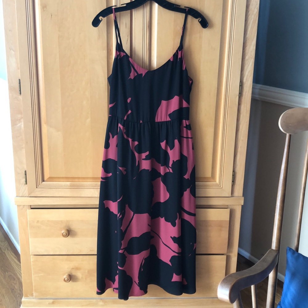 Fun black and pink dress with straps